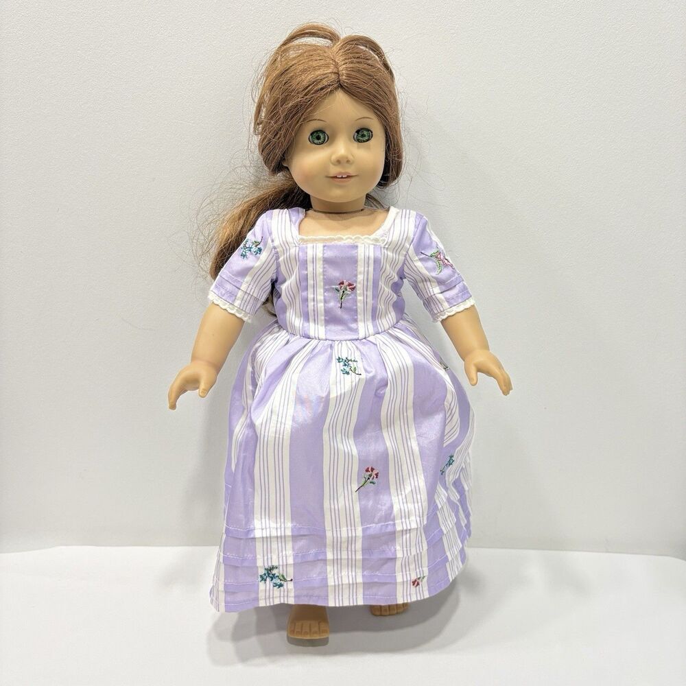 Pleasant Company American Girl Doll Felicity Merriman 18” Dress Purple Dress